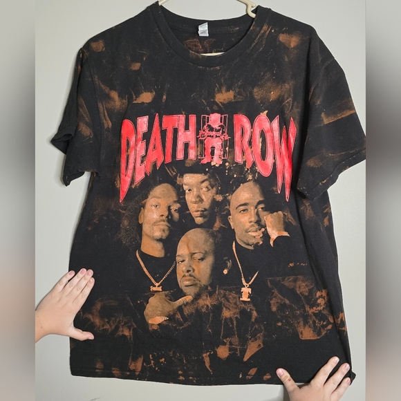 Gildan Other - Death Row Records Black and Brown Graphic T-Shirt Size Large